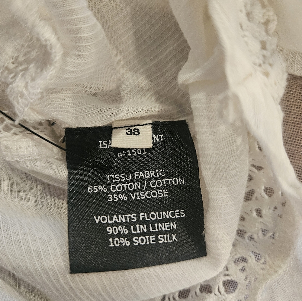Isabel Marant Flowy Cotton Summer Top - Picture 4 of 5